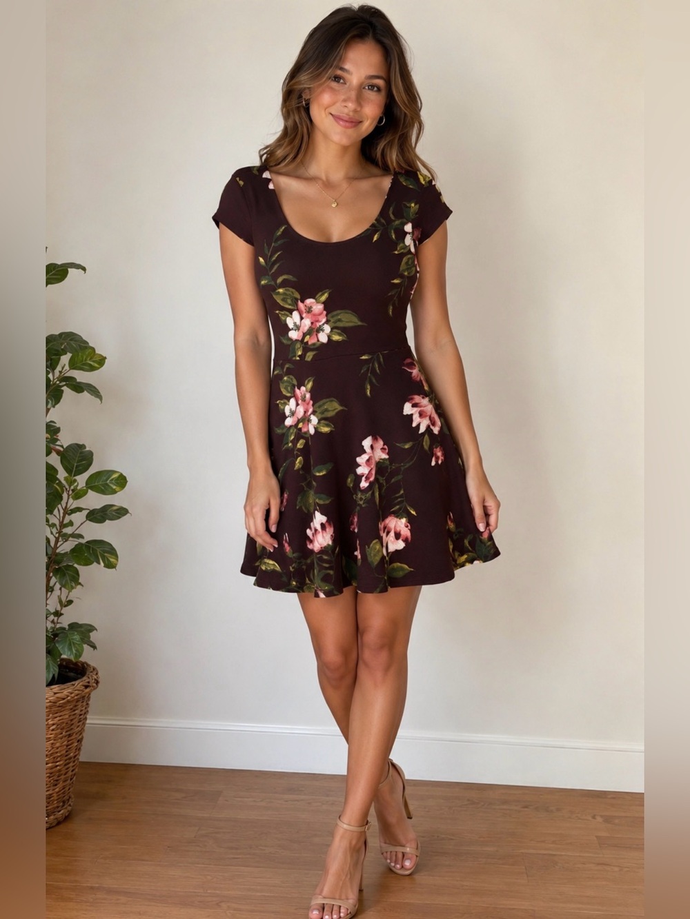 Dress Floral Derek Heart, Women’s XL